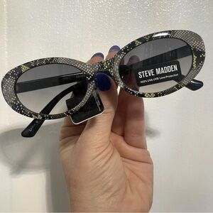 Steve Madden snakeskin cat eye Sunglasses